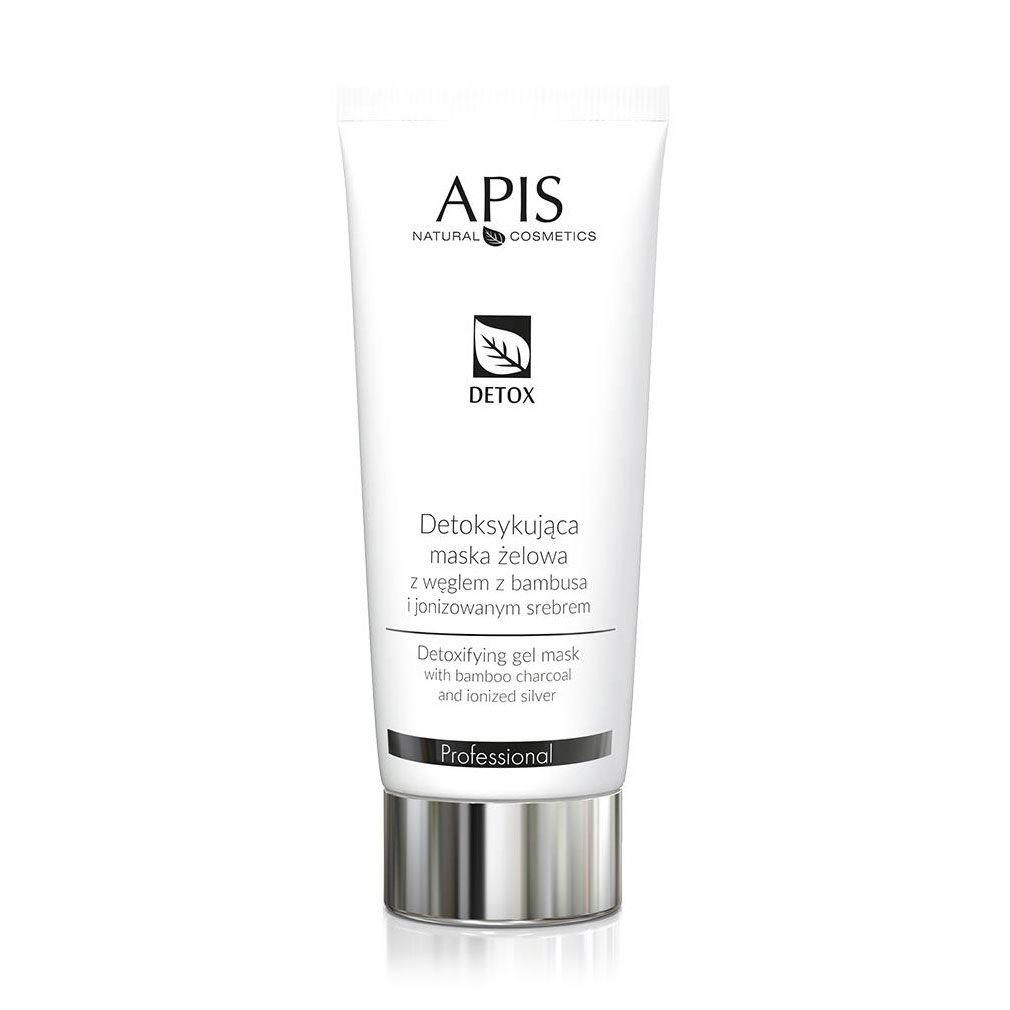 Гелева маска для обличчя Apis Natural Cosmetics Professional Detox Gel Mask With Carbon Bamboo, 200 мл
